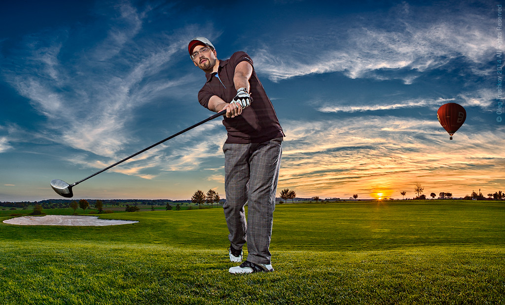 golf club advertising oleg trushkov commercial photographer